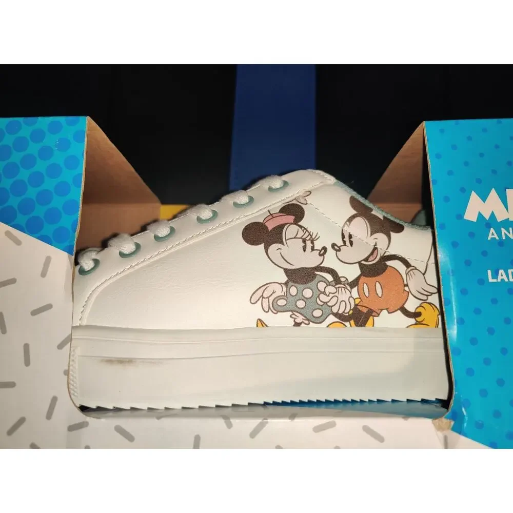 Disney Mickey and Friends Ladies Character Sneakers 2024 Size 7 Aldi